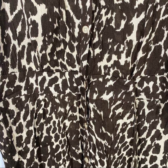 New Roaman’s Animal Print Button Down Dress 14W - Picture 2 of 7